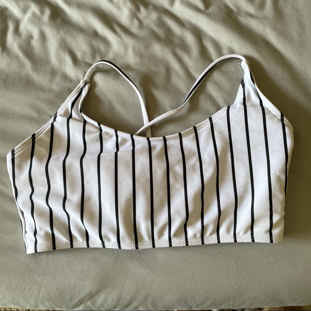 SOLD ON MERC 🌿 Stripped Bikini Top